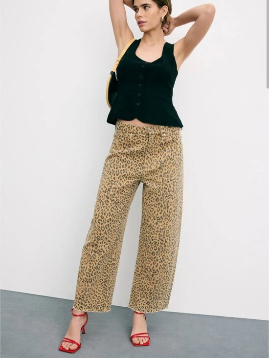 Le Jean Denim - LE JEAN Nomad Leopard Ankle Jeans100% Cotton Size 26